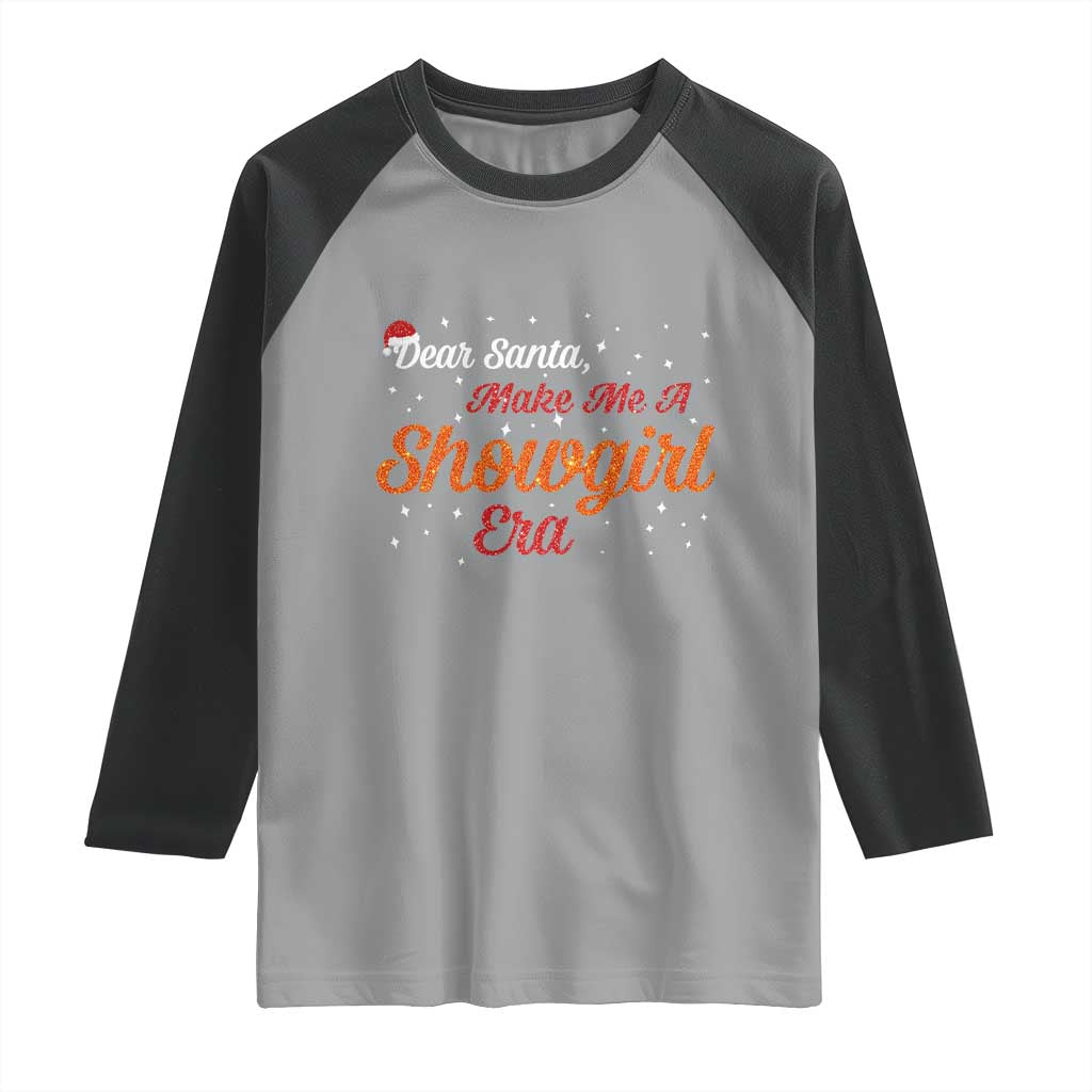 Santa Girls Christmas Raglan Shirt Funny Trendy Quote - Wonder Print Shop