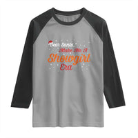Santa Girls Christmas Raglan Shirt Funny Trendy Quote - Wonder Print Shop