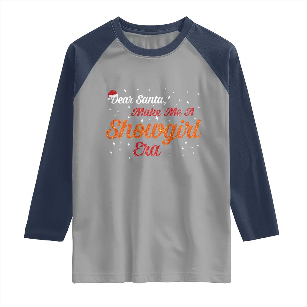 Santa Girls Christmas Raglan Shirt Funny Trendy Quote - Wonder Print Shop