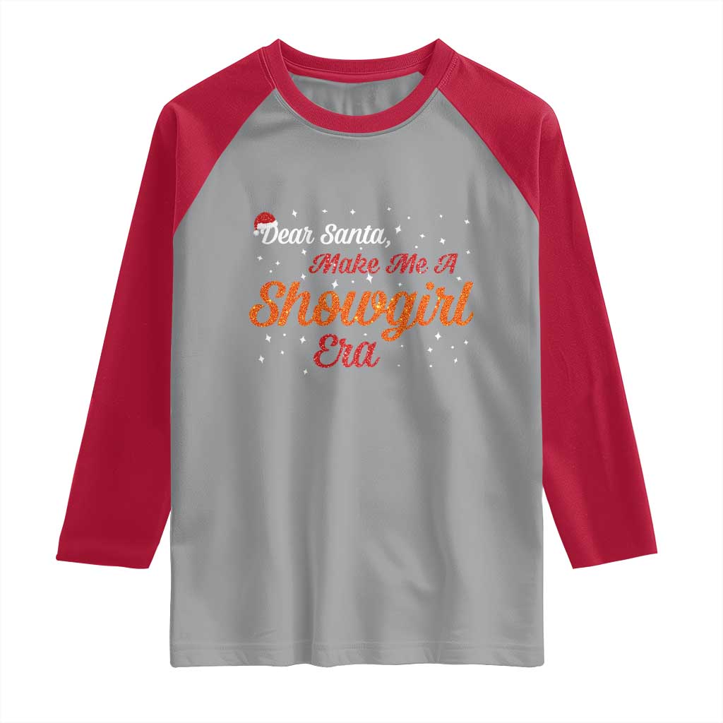 Santa Girls Christmas Raglan Shirt Funny Trendy Quote - Wonder Print Shop