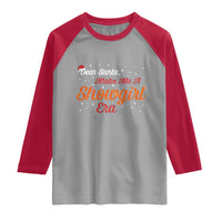 Santa Girls Christmas Raglan Shirt Funny Trendy Quote - Wonder Print Shop