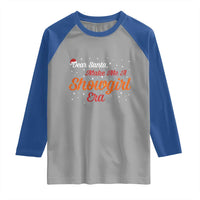 Santa Girls Christmas Raglan Shirt Funny Trendy Quote - Wonder Print Shop