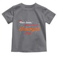 Santa Girls Christmas Toddler T Shirt Funny Trendy Quote - Wonder Print Shop