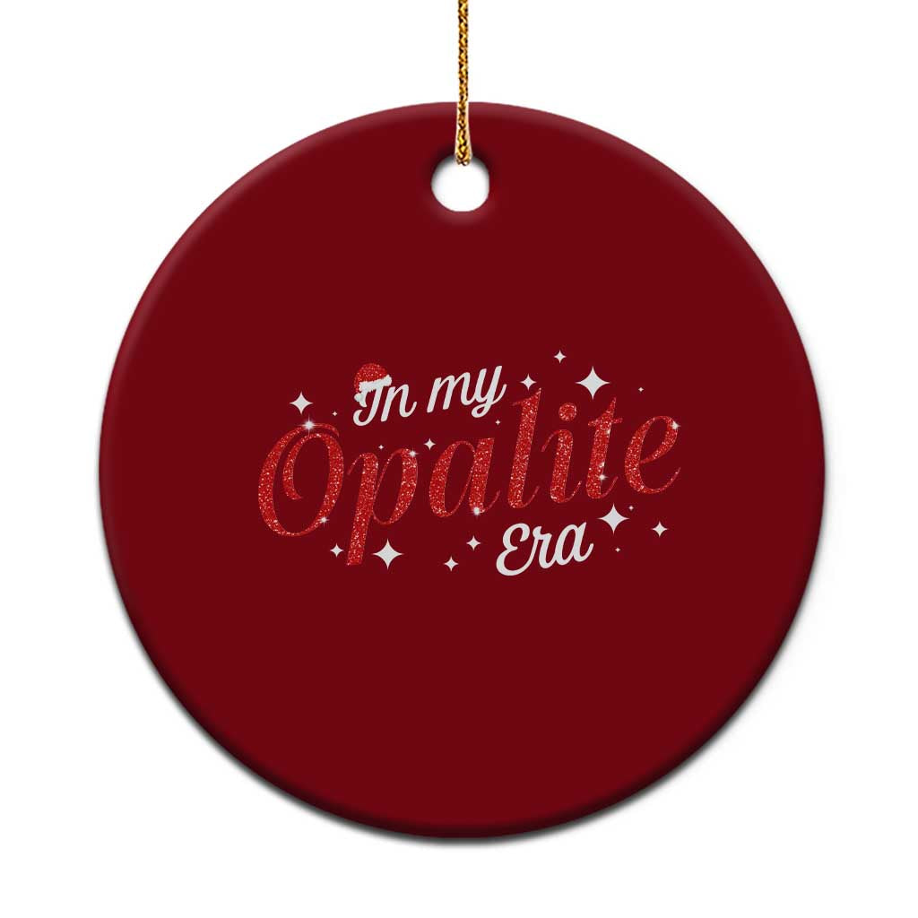 Santa Opalite Christmas Ceramic Ornament - Wonder Print Shop