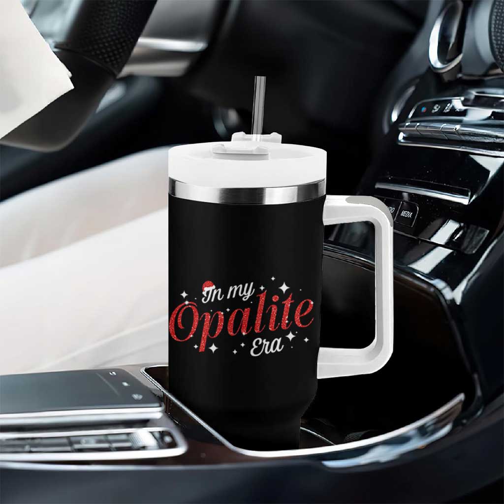 Santa Opalite Christmas Tumbler With Handle - Wonder Print Shop