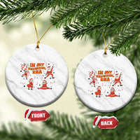Funny Santa Girl Christmas Ceramic Ornament - Wonder Print Shop
