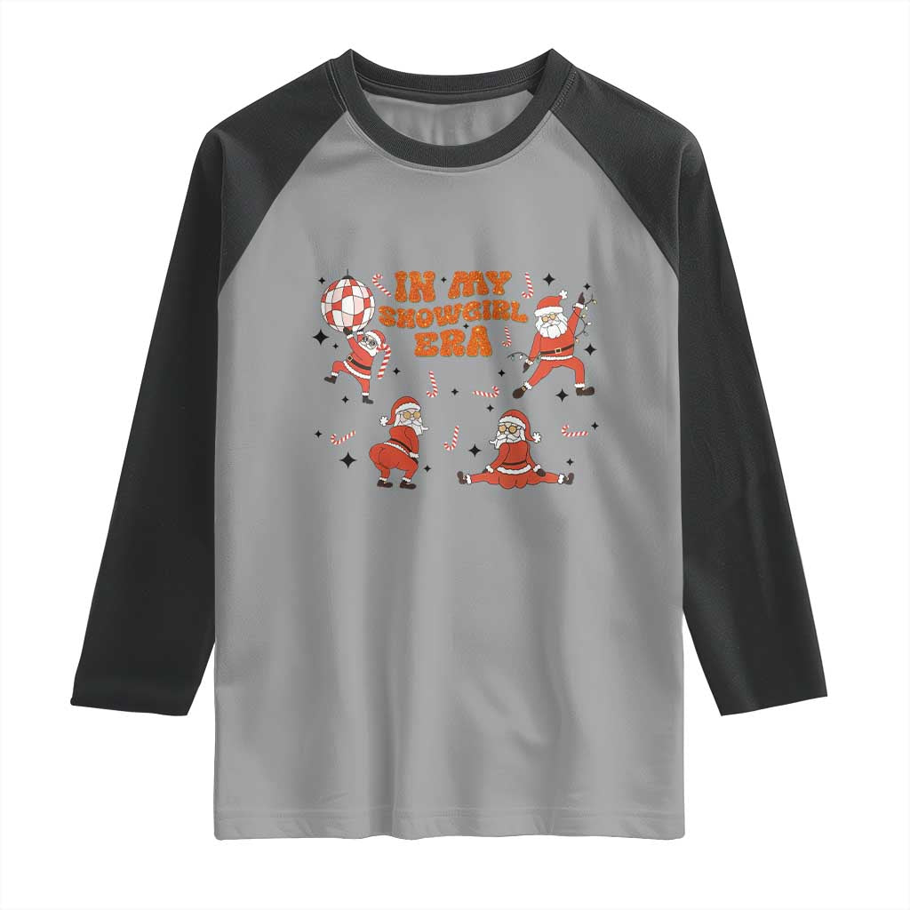 Funny Santa Girl Christmas Raglan Shirt - Wonder Print Shop