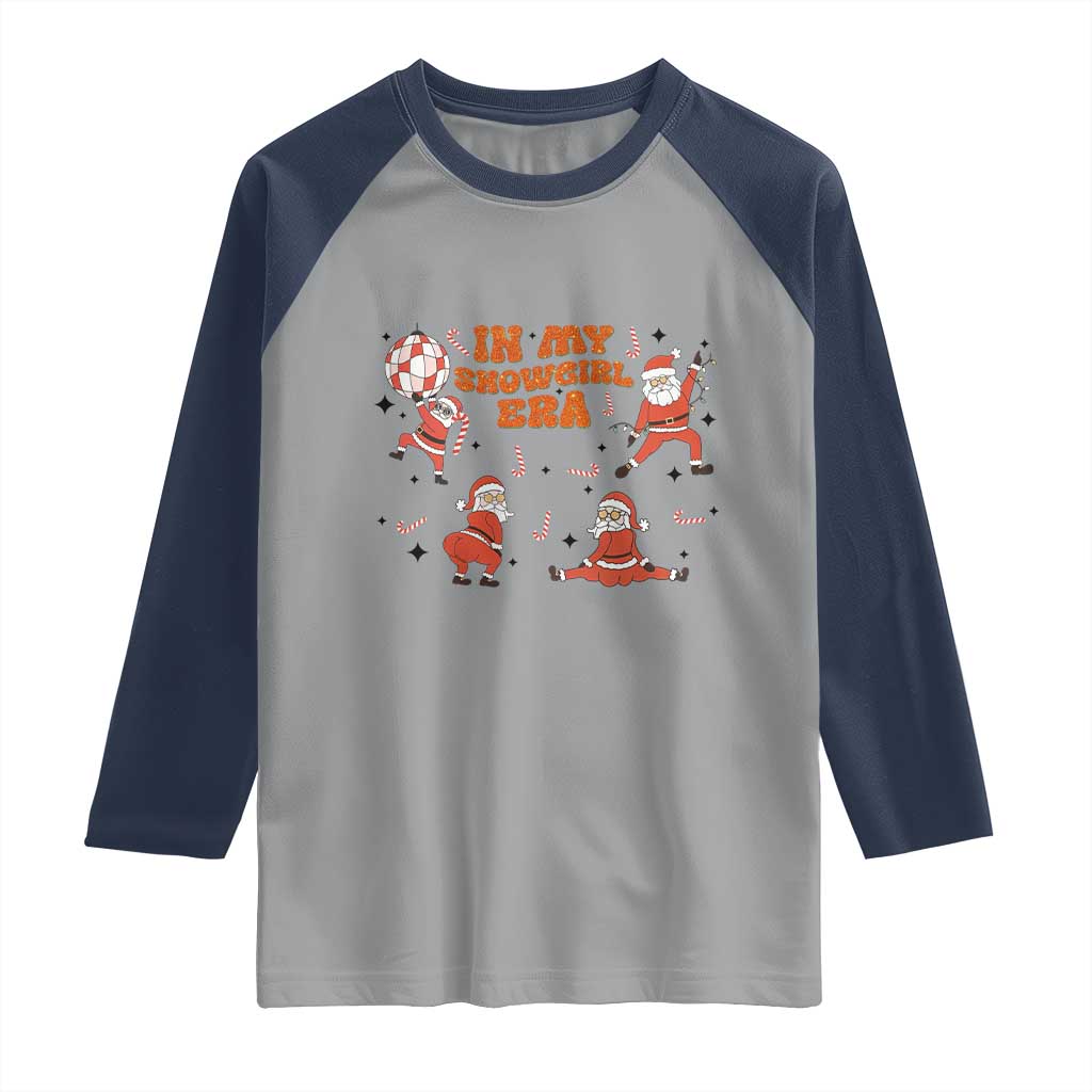 Funny Santa Girl Christmas Raglan Shirt - Wonder Print Shop