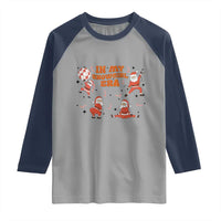 Funny Santa Girl Christmas Raglan Shirt - Wonder Print Shop