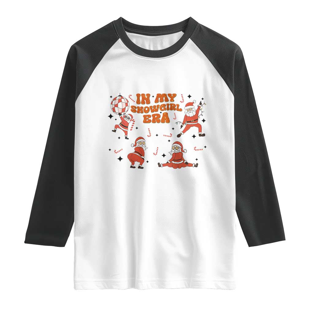 Funny Santa Girl Christmas Raglan Shirt - Wonder Print Shop