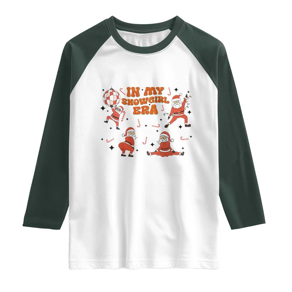 Funny Santa Girl Christmas Raglan Shirt - Wonder Print Shop