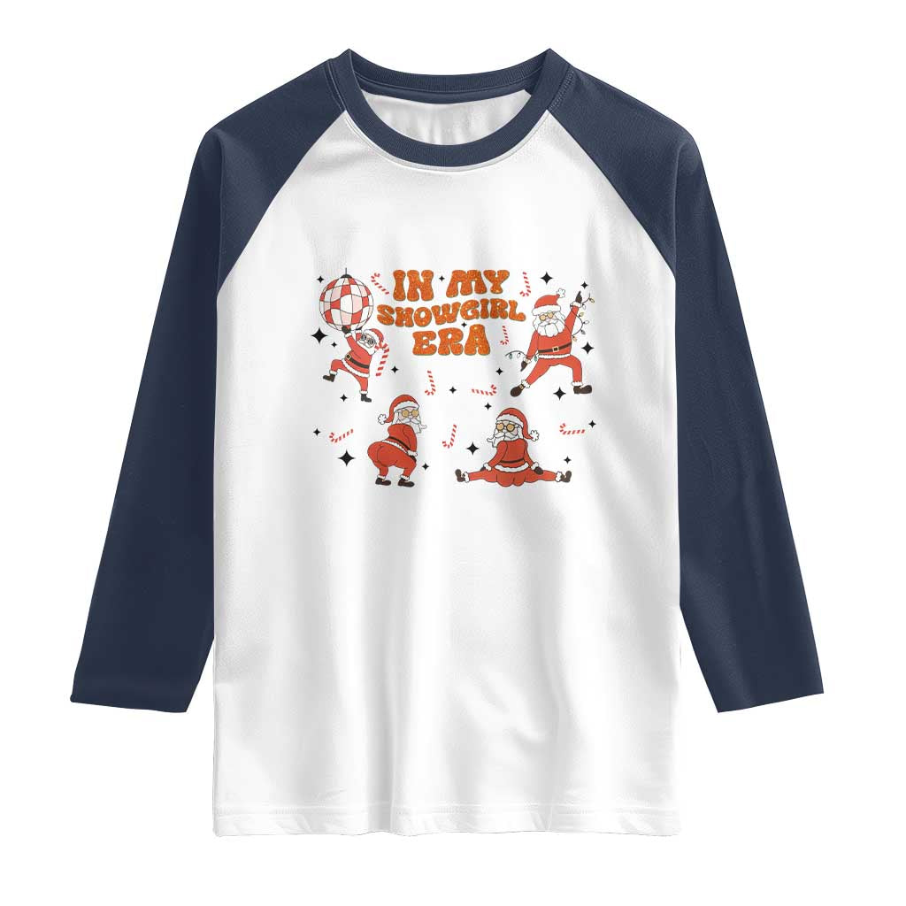 Funny Santa Girl Christmas Raglan Shirt - Wonder Print Shop