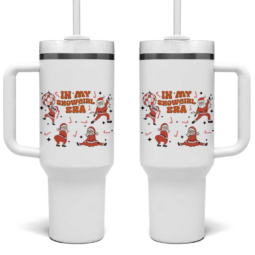 Funny Santa Girl Christmas Tumbler With Handle - Wonder Print Shop