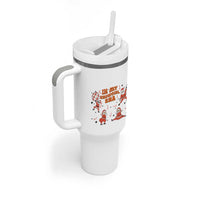 Funny Santa Girl Christmas Tumbler With Handle - Wonder Print Shop