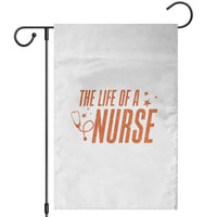 Funny Nurse Christmas Garden Flag The Life Of A Nurse - Wonder Print Shop