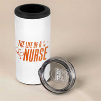 Funny Nurse Christmas 4 in 1 Can Cooler Tumbler The Life Of A Nurse - Wonder Print Shop