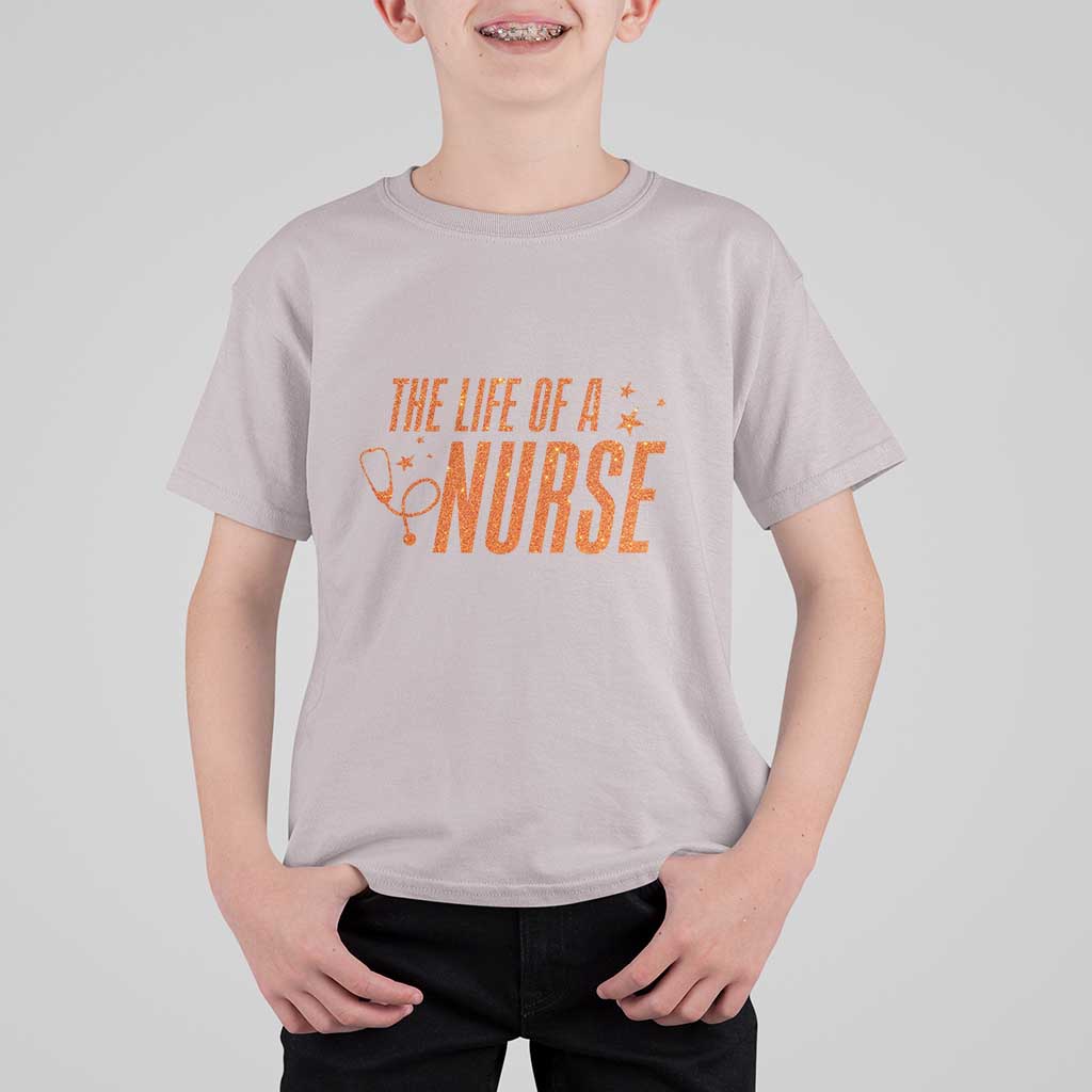 Funny Nurse Christmas T Shirt For Kid The Life Of A Nurse - Wonder Print Shop