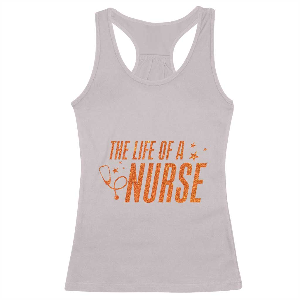 Funny Nurse Christmas Racerback Tank Top The Life Of A Nurse - Wonder Print Shop