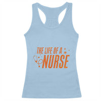 Funny Nurse Christmas Racerback Tank Top The Life Of A Nurse - Wonder Print Shop