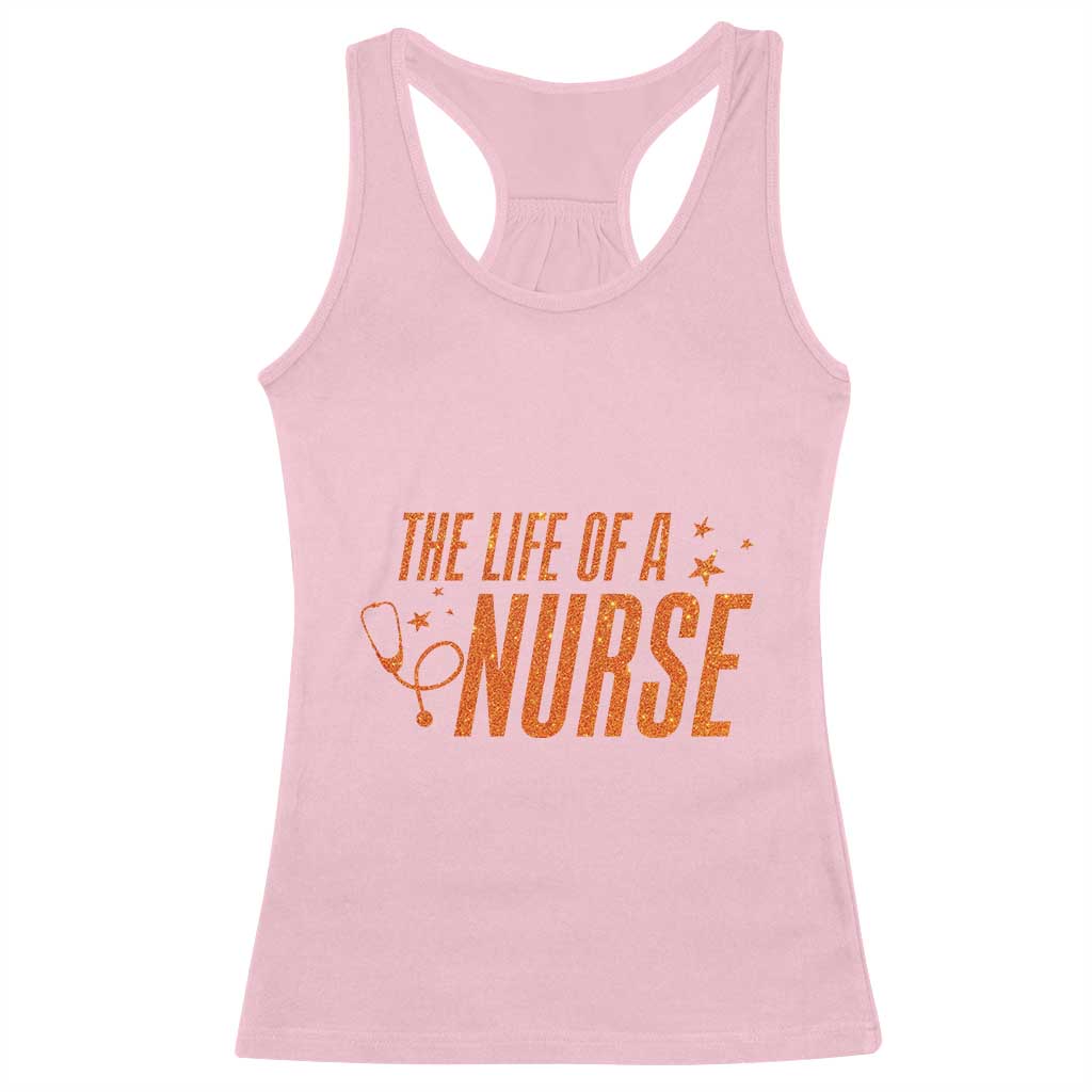 Funny Nurse Christmas Racerback Tank Top The Life Of A Nurse - Wonder Print Shop