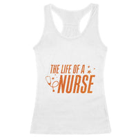 Funny Nurse Christmas Racerback Tank Top The Life Of A Nurse - Wonder Print Shop