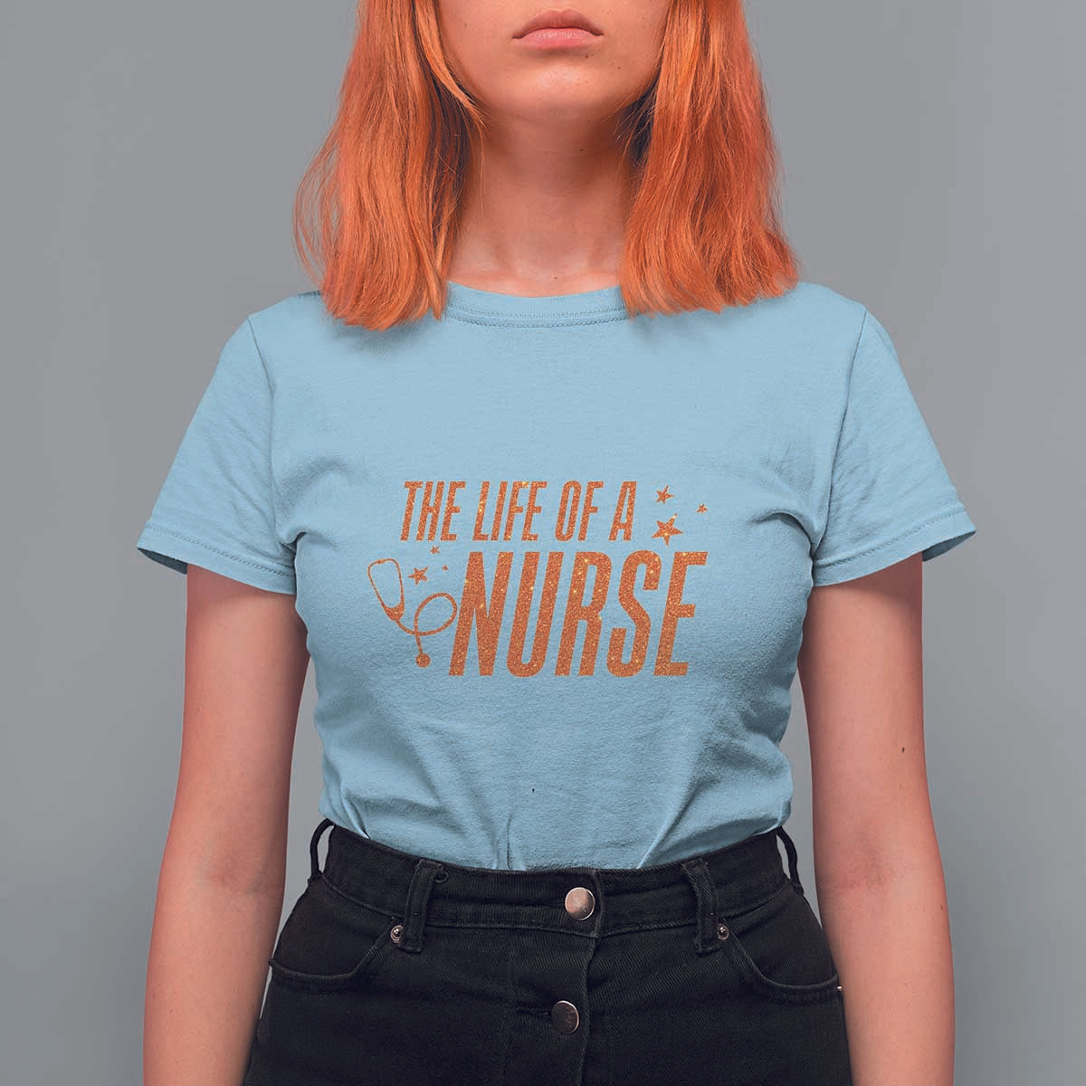 Funny Nurse Christmas T Shirt For Women The Life Of A Nurse - Wonder Print Shop