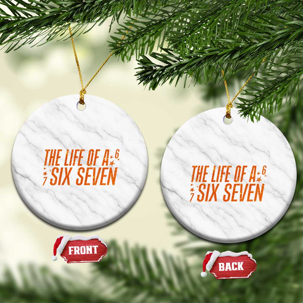 67 Six Seven Meme Ceramic Ornament - Wonder Print Shop