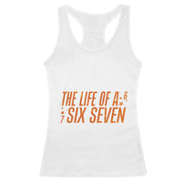 67 Six Seven Meme Racerback Tank Top - Wonder Print Shop