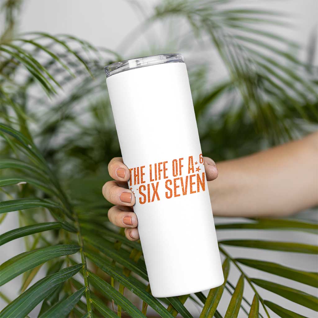 67 Six Seven Meme Skinny Tumbler - Wonder Print Shop