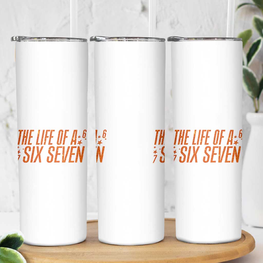 67 Six Seven Meme Skinny Tumbler - Wonder Print Shop
