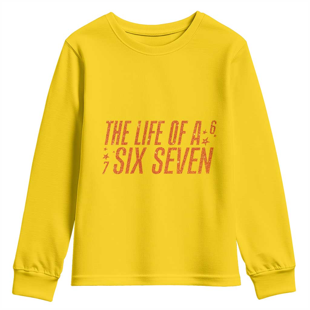 67 Six Seven Meme Youth Sweatshirt - Wonder Print Shop