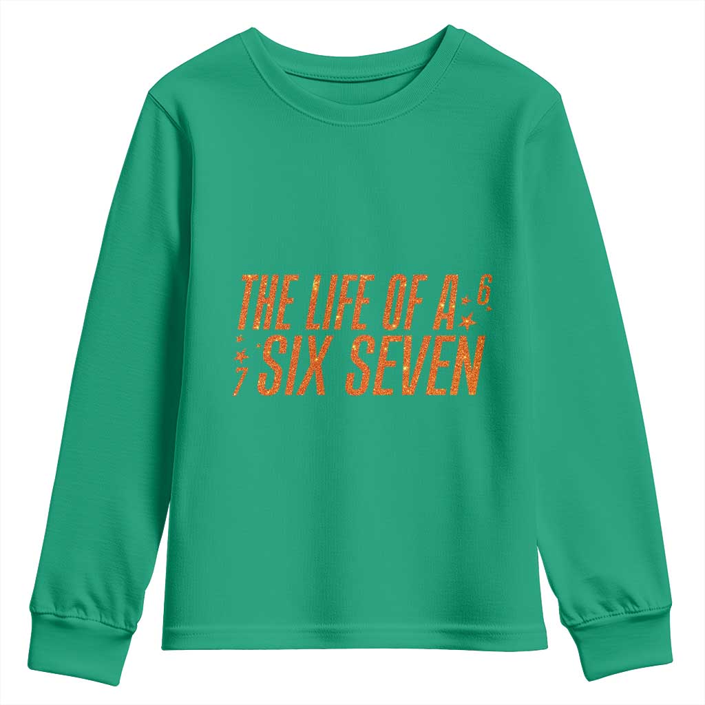 67 Six Seven Meme Youth Sweatshirt - Wonder Print Shop