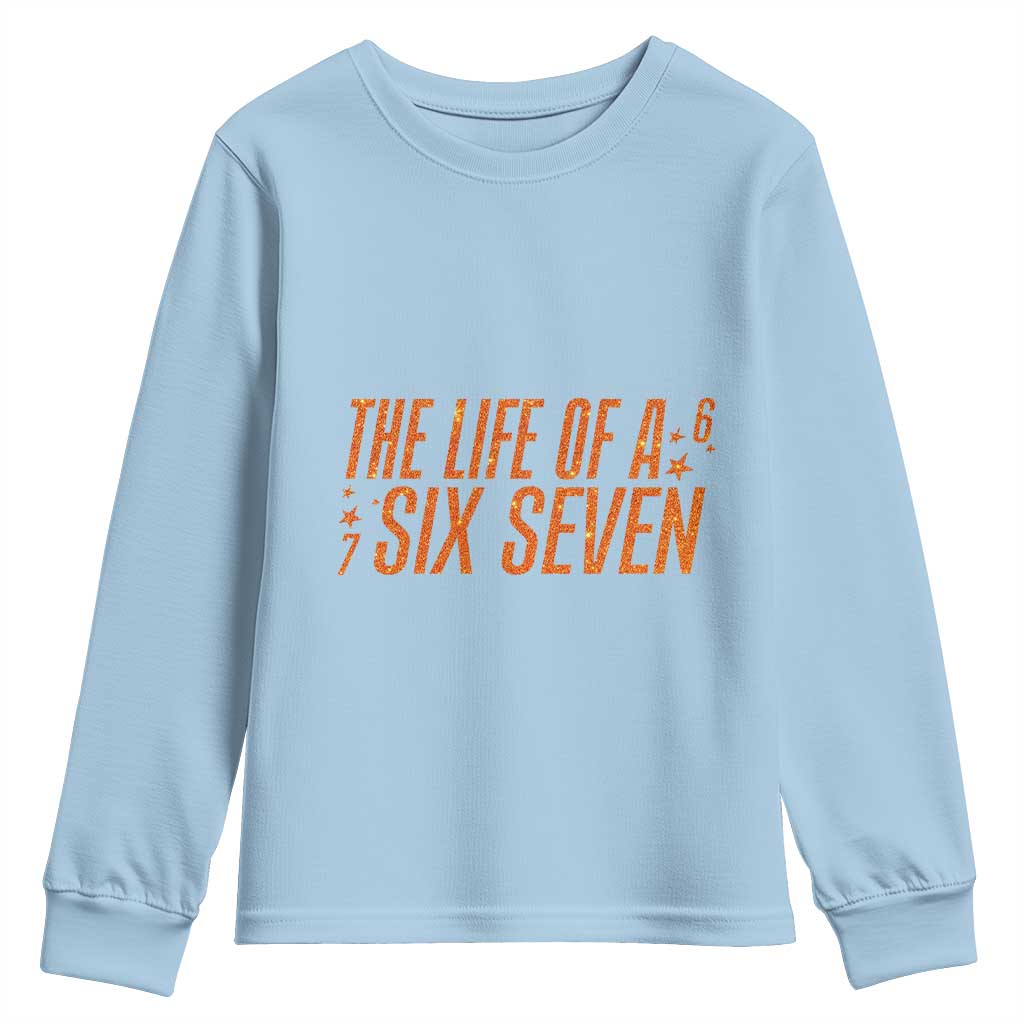 67 Six Seven Meme Youth Sweatshirt - Wonder Print Shop