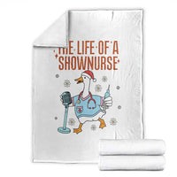 Funny Goose Nurse Christmas Throw Blanket The Life Of A Shownurrse - Wonder Print Shop