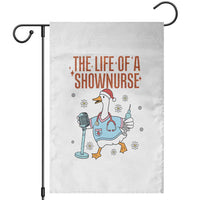 Funny Goose Nurse Christmas Garden Flag The Life Of A Shownurrse - Wonder Print Shop