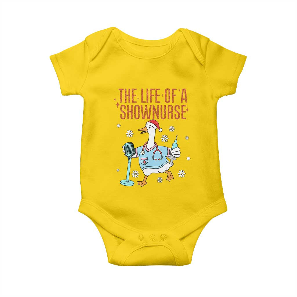 Funny Goose Nurse Christmas Baby Onesie The Life Of A Shownurrse - Wonder Print Shop