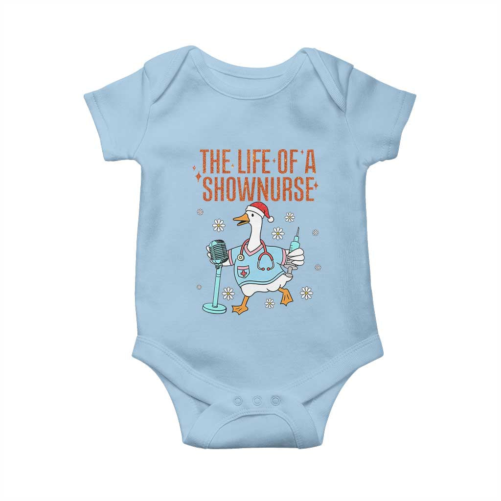 Funny Goose Nurse Christmas Baby Onesie The Life Of A Shownurrse - Wonder Print Shop