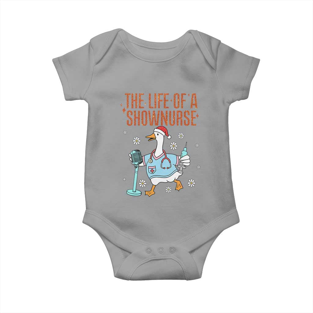 Funny Goose Nurse Christmas Baby Onesie The Life Of A Shownurrse - Wonder Print Shop