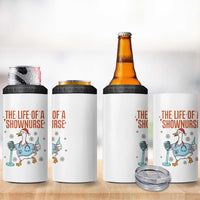 Funny Goose Nurse Christmas 4 in 1 Can Cooler Tumbler The Life Of A Shownurrse - Wonder Print Shop