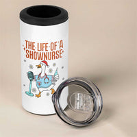 Funny Goose Nurse Christmas 4 in 1 Can Cooler Tumbler The Life Of A Shownurrse - Wonder Print Shop
