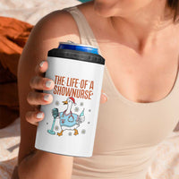 Funny Goose Nurse Christmas 4 in 1 Can Cooler Tumbler The Life Of A Shownurrse - Wonder Print Shop