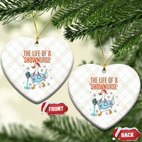 Funny Goose Nurse Christmas Ceramic Ornament The Life Of A Shownurrse - Wonder Print Shop