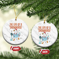 Funny Goose Nurse Christmas Ceramic Ornament The Life Of A Shownurrse - Wonder Print Shop