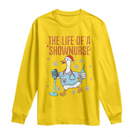Funny Goose Nurse Christmas Long Sleeve Shirt The Life Of A Shownurrse - Wonder Print Shop