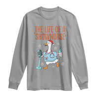 Funny Goose Nurse Christmas Long Sleeve Shirt The Life Of A Shownurrse - Wonder Print Shop
