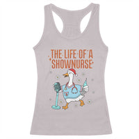 Funny Goose Nurse Christmas Racerback Tank Top The Life Of A Shownurrse - Wonder Print Shop