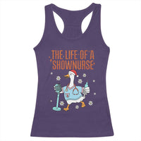 Funny Goose Nurse Christmas Racerback Tank Top The Life Of A Shownurrse - Wonder Print Shop