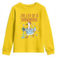 Funny Goose Nurse Christmas Youth Sweatshirt The Life Of A Shownurrse - Wonder Print Shop
