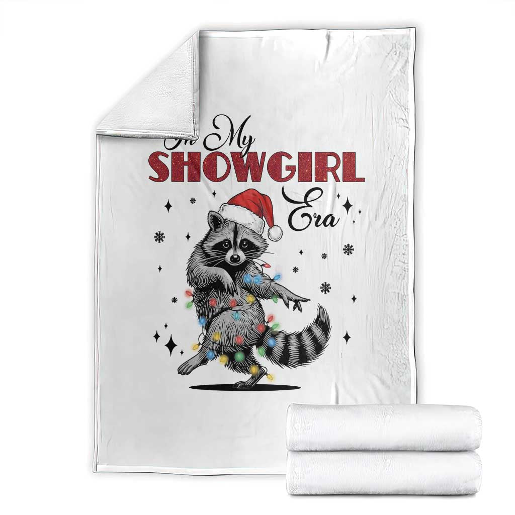 Funny Raccoon Christmas Throw Blanket In My Costume Era Xmas - Wonder Print Shop