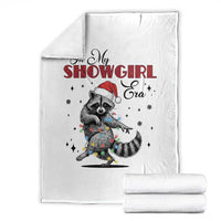 Funny Raccoon Christmas Throw Blanket In My Costume Era Xmas - Wonder Print Shop